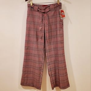 NEW Hot Kiss Striped Plaid Pants Juniors 7